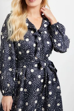 Robe Midi à Volants Floraux Petite Taille