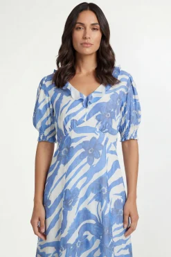 Wallis Robe Midi À Volants À Imprimé Floral Mixte<Femme Robes|Robes Mi-Longues