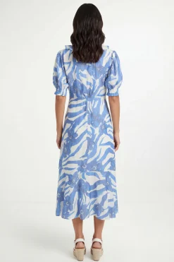 Wallis Robe Midi À Volants À Imprimé Floral Mixte<Femme Robes|Robes Mi-Longues