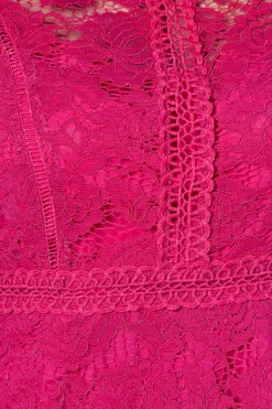 Wallis Robe Mi-Longue Ajustée et Évasée en Dentelle<Femme Robes Mi-Longues|Satin Et Dentelle