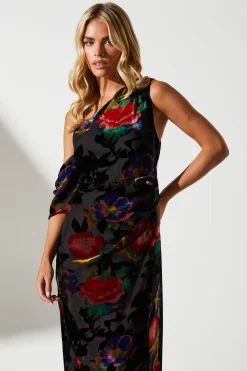 Coast Robe Mi-Longue Asymétrique Drapée pour Invitée de Mariage Petite<Femme Toutes Les Robes|Robes Mi-Longues