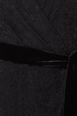 Wallis Robe Mi-Longue d'Occasion à Dentelle Volantée avec Ceinture en Velours<Femme Robes De Soirée|Toutes Les Robes