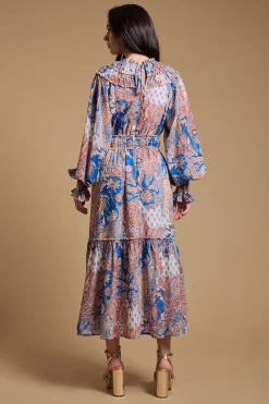 Oasis Robe Mi-Longue à Détails Volantés<Femme Toutes Les Robes|Robes Mi-Longues