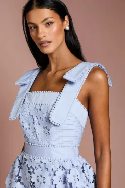 Coast Robe Mi-Longue en Dentelle à Basque Petite Taille<Femme Toutes Les Robes|Robes Mi-Longues