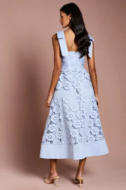 Coast Robe Mi-Longue en Dentelle à Basque Petite Taille<Femme Toutes Les Robes|Robes Mi-Longues
