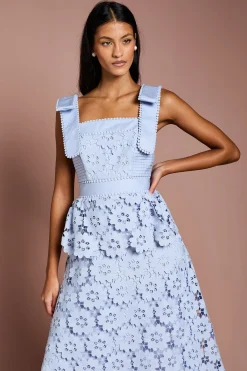 Coast Robe Mi-Longue en Dentelle à Basque Petite Taille<Femme Toutes Les Robes|Robes Mi-Longues