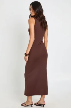 Robe Mi-Longue En Jersey Ultra Doux