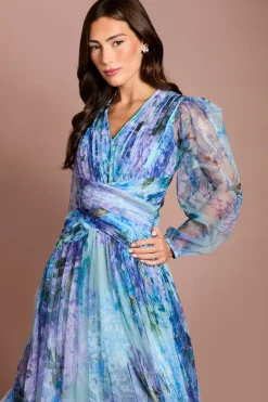Robe Mi-longue En Mesh Imprimé Fleuri Petite