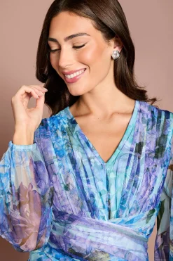 Robe Mi-longue En Mesh Imprimé Fleuri Petite