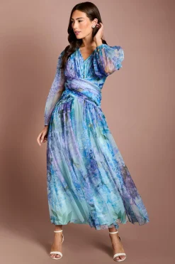 Robe Mi-longue En Mesh Imprimé Fleuri Petite
