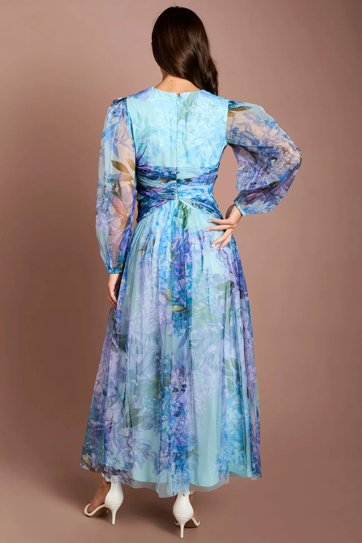 Robe Mi-longue En Mesh Imprimé Fleuri Petite