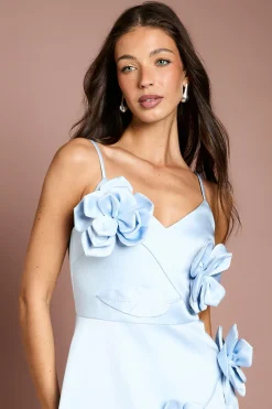Coast Robe Mi-longue En Satin Avec Détail Corsage<Femme Robes Mi-Longues|Satin Et Dentelle
