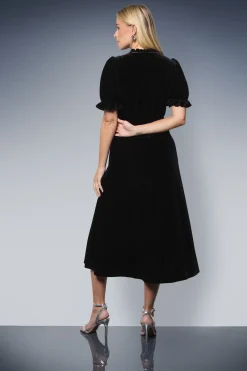 Wallis Robe Mi-Longue en Velours Ornée Petite Taille<Femme Robes De Soirée|Toutes Les Robes