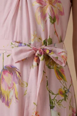 Oasis Robe Mi-longue En Viscose Imprimée À Encolure Croisée Dos-nu<Femme Toutes Les Robes|Robes