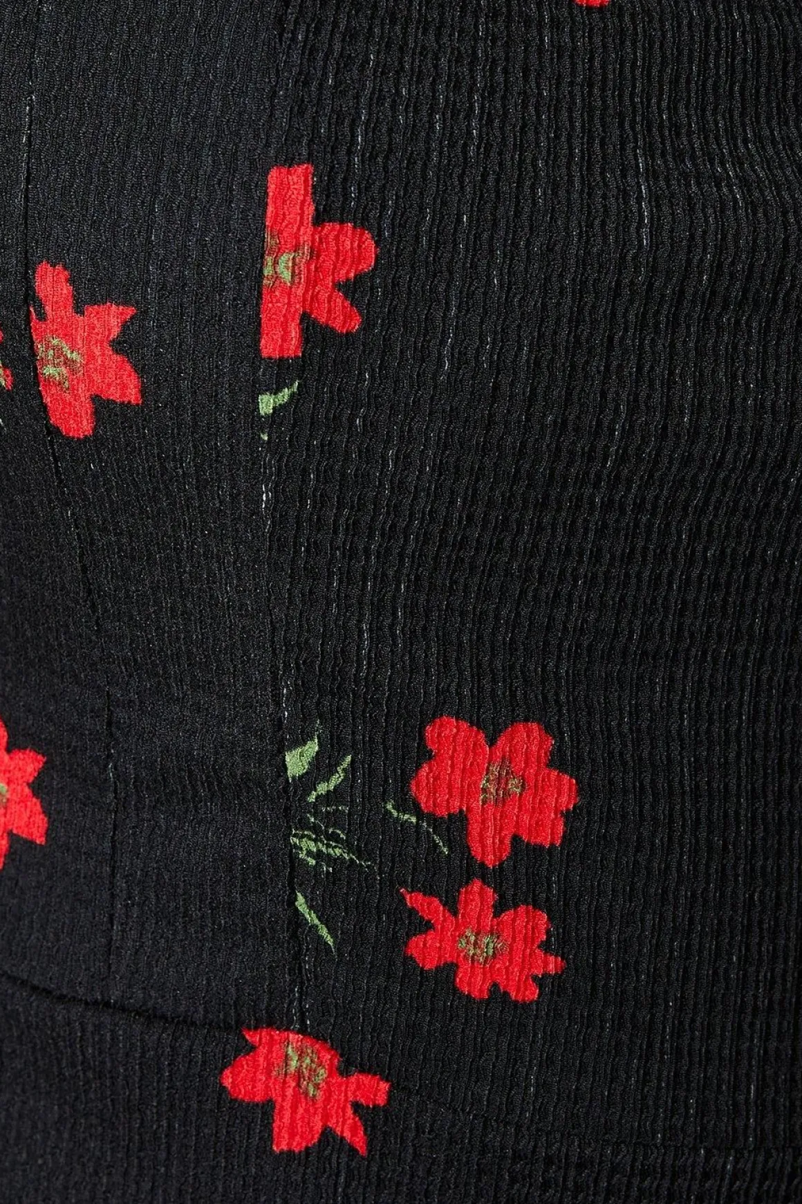 Robe Mi-Longue Fleurie à Coutures