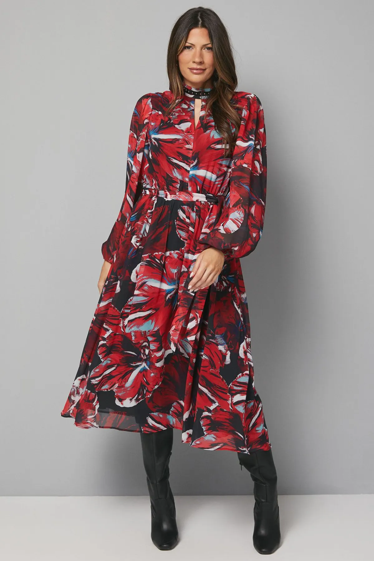 Wallis Robe Mi-Longue Florale à Clous Décoratifs<Femme Robes Mi-Longues|Robes Bohème