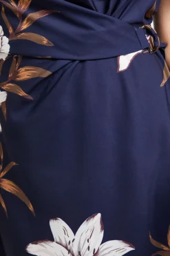 Wallis Robe Mi-Longue Imprimée à Nœud<Femme Robes|Robes Mi-Longues