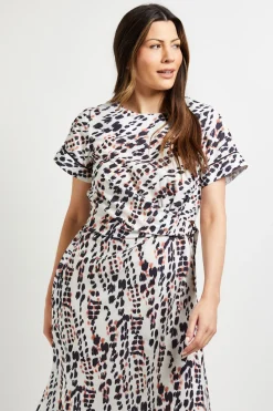 Wallis Robe Mi-Longue Imprimée à Nœud<Femme Robes|Robes Mi-Longues