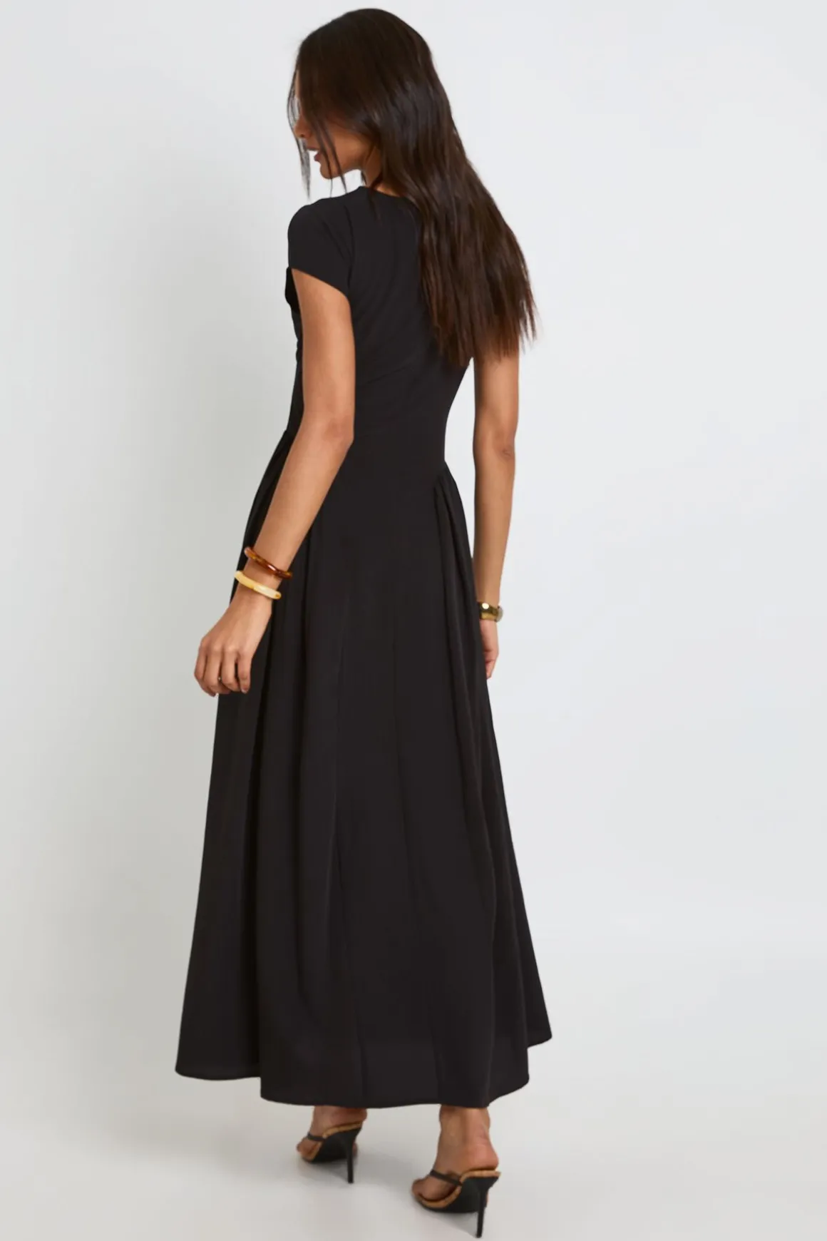Robe Mi-longue À Jupe Volumineuse Texturée Pour Grande Taille