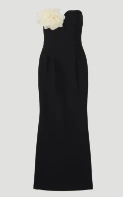 KarenMillen Robe Mi-Longue Moulante à Bandage avec Détails Rosettes<Femme Robes Mi-Longues|Robes Bal De Promo