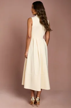 Robe Mi-Longue Moulante en Maille Bandage