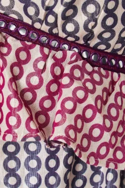 Robe Mi-longue Métallisée à Bretelles Nouées aux Épaules
