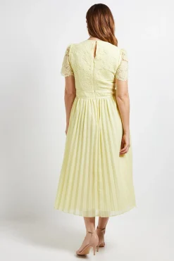 Wallis Robe Mi-Longue Plissée en Dentelle<Femme Toutes Les Robes|Robes Mi-Longues