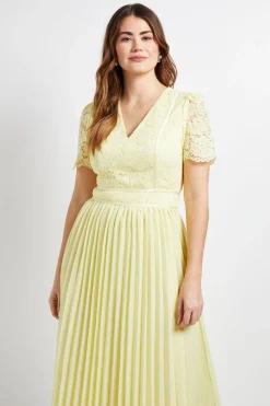 Wallis Robe Mi-Longue Plissée en Dentelle<Femme Toutes Les Robes|Robes Mi-Longues