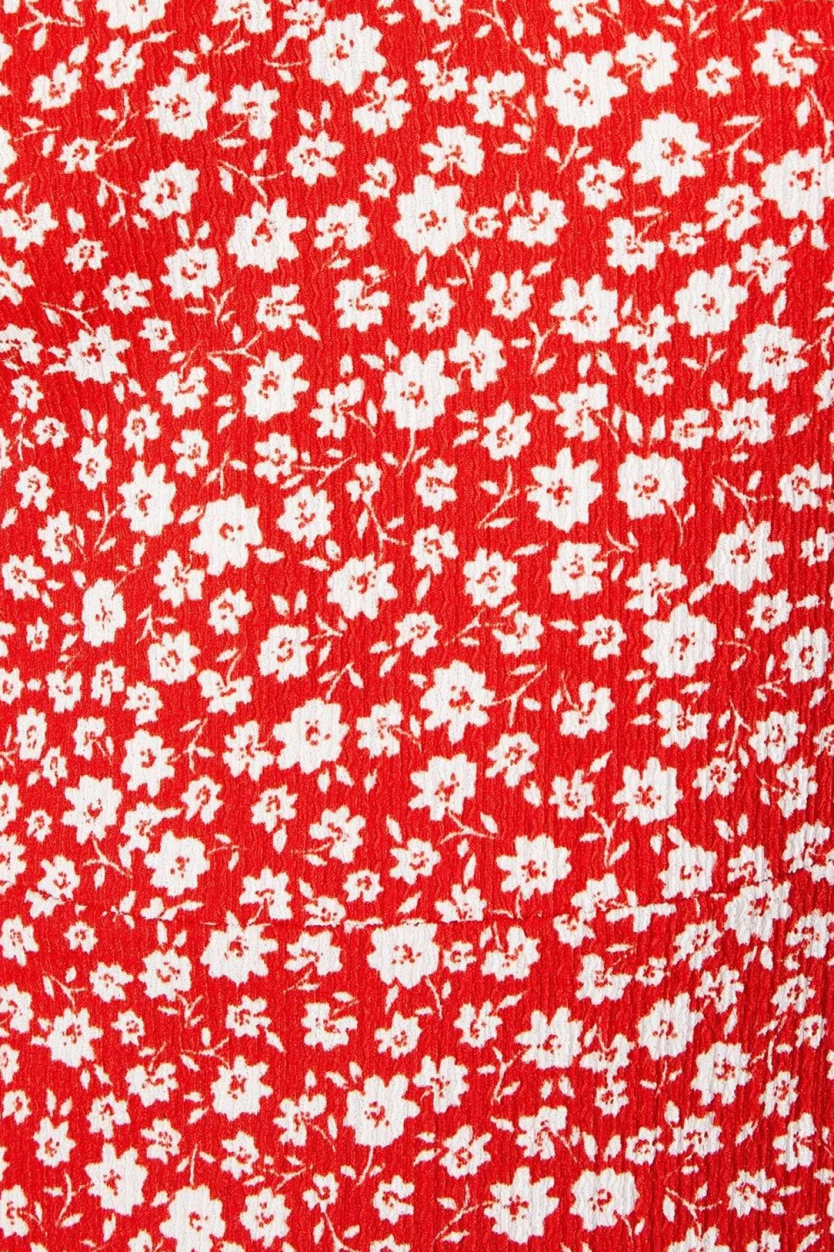 Dorothy Perkins Robe Mi-longue Rouge à Motif Fleuri Col V Manches Courtes en Jersey<Femme Robes|Robes Mi-Longues