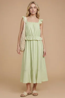 Dorothy Perkins Robe Mi-longue À Volants Froncés Avec Taille Élastiquée<Femme Robes|Robes Mi-Longues