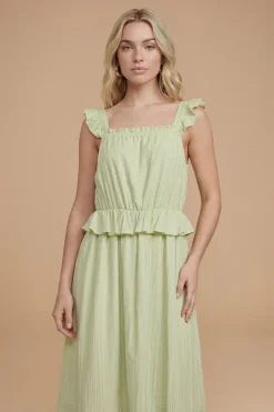 Dorothy Perkins Robe Mi-longue À Volants Froncés Avec Taille Élastiquée<Femme Robes|Robes Mi-Longues