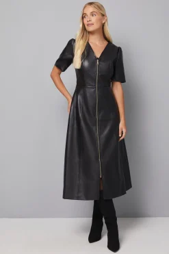 Robe Mi-Longue Zippée en synthétique Petite