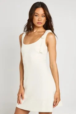 Robe Mini Ajustée Col Rond En Bouclé Tall