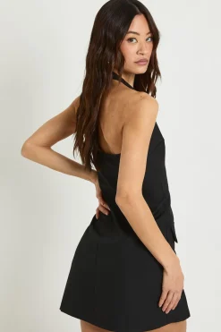 Robe Mini Ajustée Dos Nu Pour Grandes Tailles
