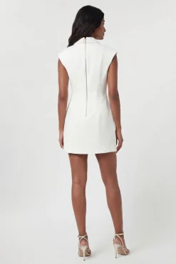 Robe Mini Ajustée À Détails De Coutures Stretch Compact Petite