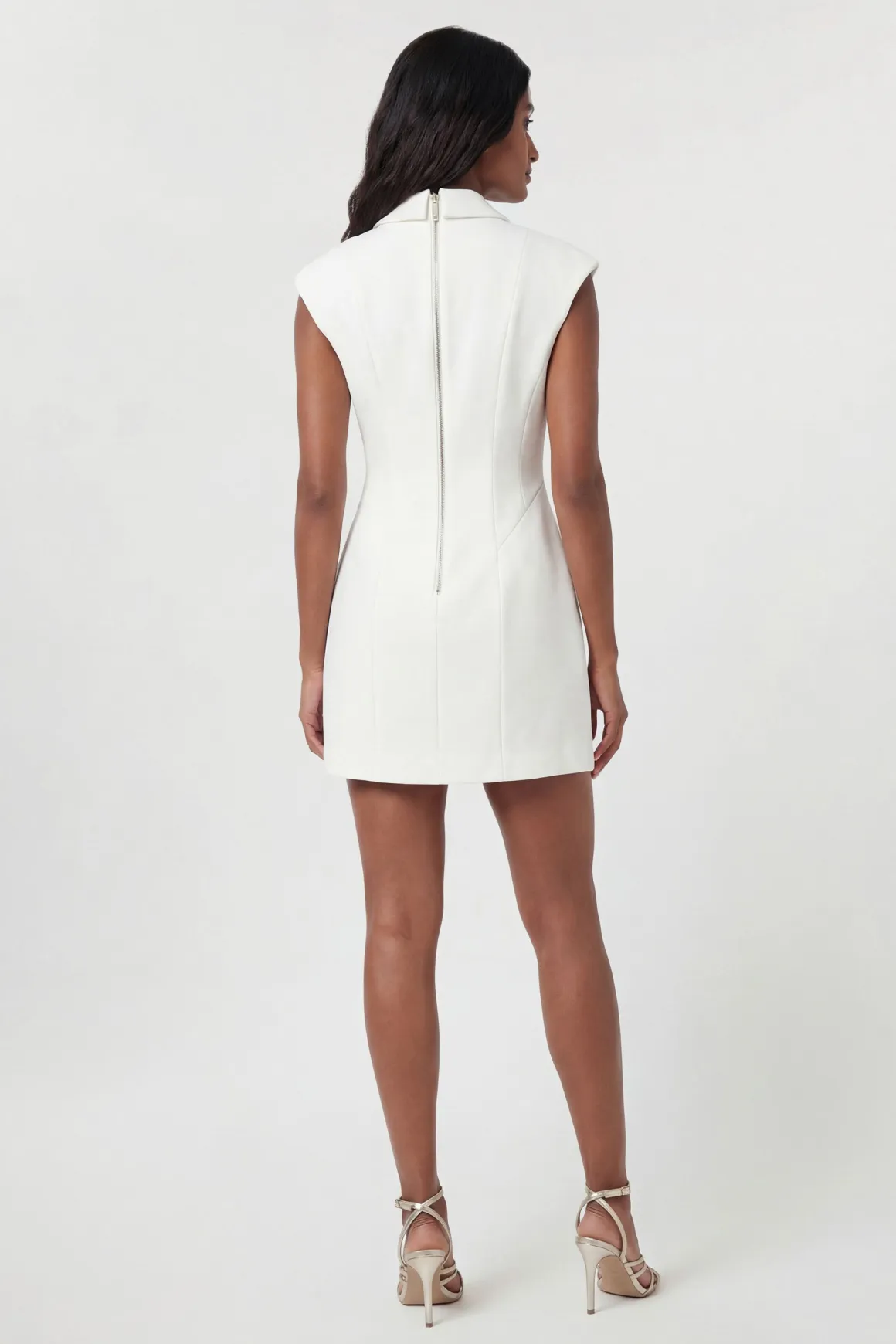 Robe Mini Ajustée À Détails De Coutures Stretch Compact Petite
