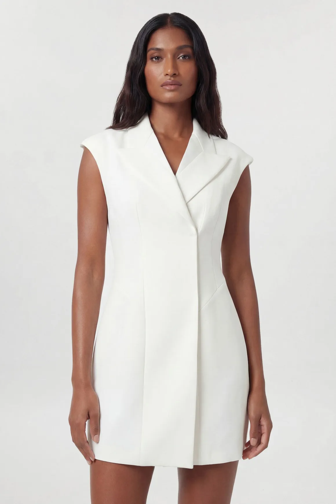 Robe Mini Ajustée À Détails De Coutures Stretch Compact Petite