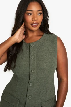boohoo Robe mini ajustée en boucle à boutons sur le devant<Femme Robes De Soirée|Toutes Les Robes