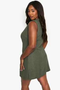 boohoo Robe mini ajustée en boucle à boutons sur le devant<Femme Robes De Soirée|Toutes Les Robes