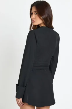boohoo Robe Mini Ajustée à Manches Longues<Femme Robes À Manches Longues|Robes