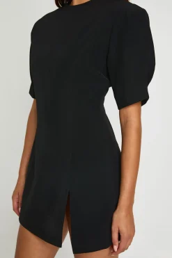 Robe Mini Ajustée À Épaulettes Extrêmes