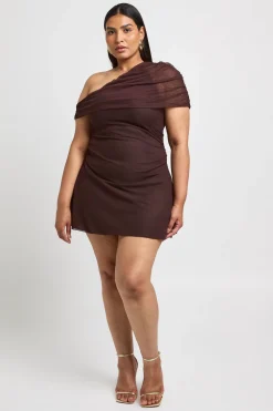 Robe Mini Asymétrique Grande Taille