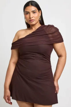 Robe Mini Asymétrique Grande Taille