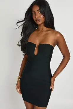 boohoo Robe Mini Bandeau Bandage Premium<Femme Robes Moulantes|Robes