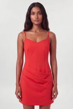 Robe Mini Bandeau En Stretch Compact