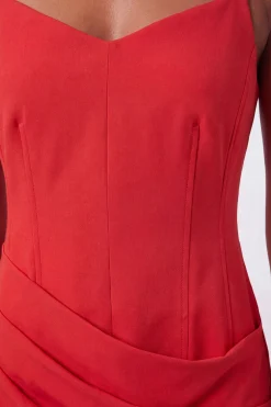 Robe Mini Bandeau En Stretch Compact