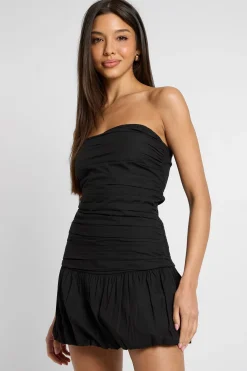 boohoo Robe Mini À Bandeau Froncé Avec Ourlet Bouffant<Femme Toutes Les Robes|Robes