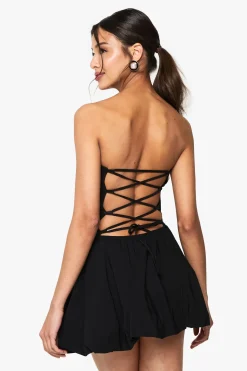 Robe Mini Bandeau À Jupe Bouffante Petite