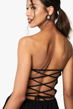 Robe Mini Bandeau À Jupe Bouffante Petite
