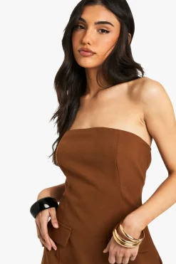 Robe mini bandeau tailleur